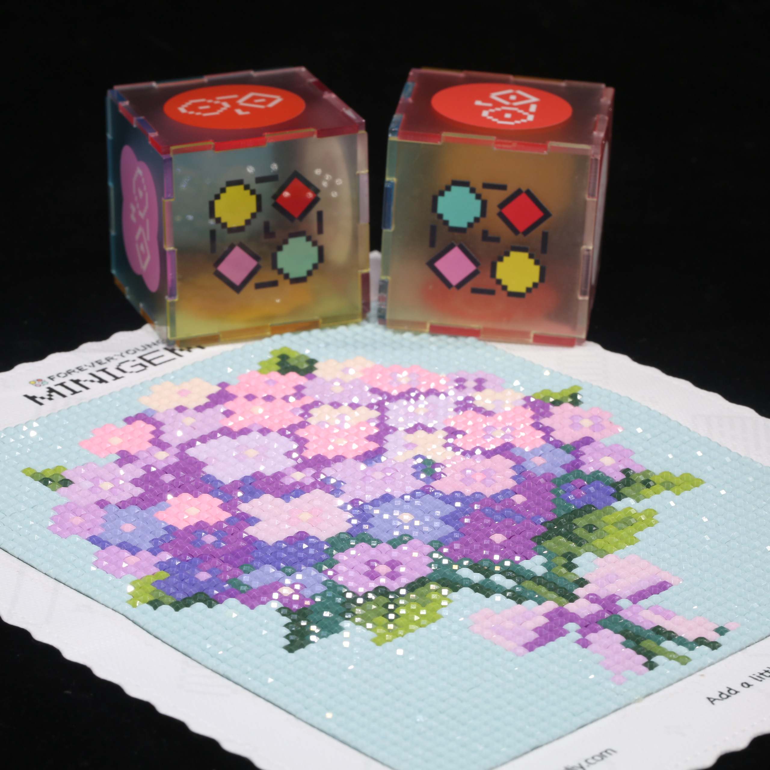 Resin Art Purple - Минигем ® Набор для алмазной вышивки