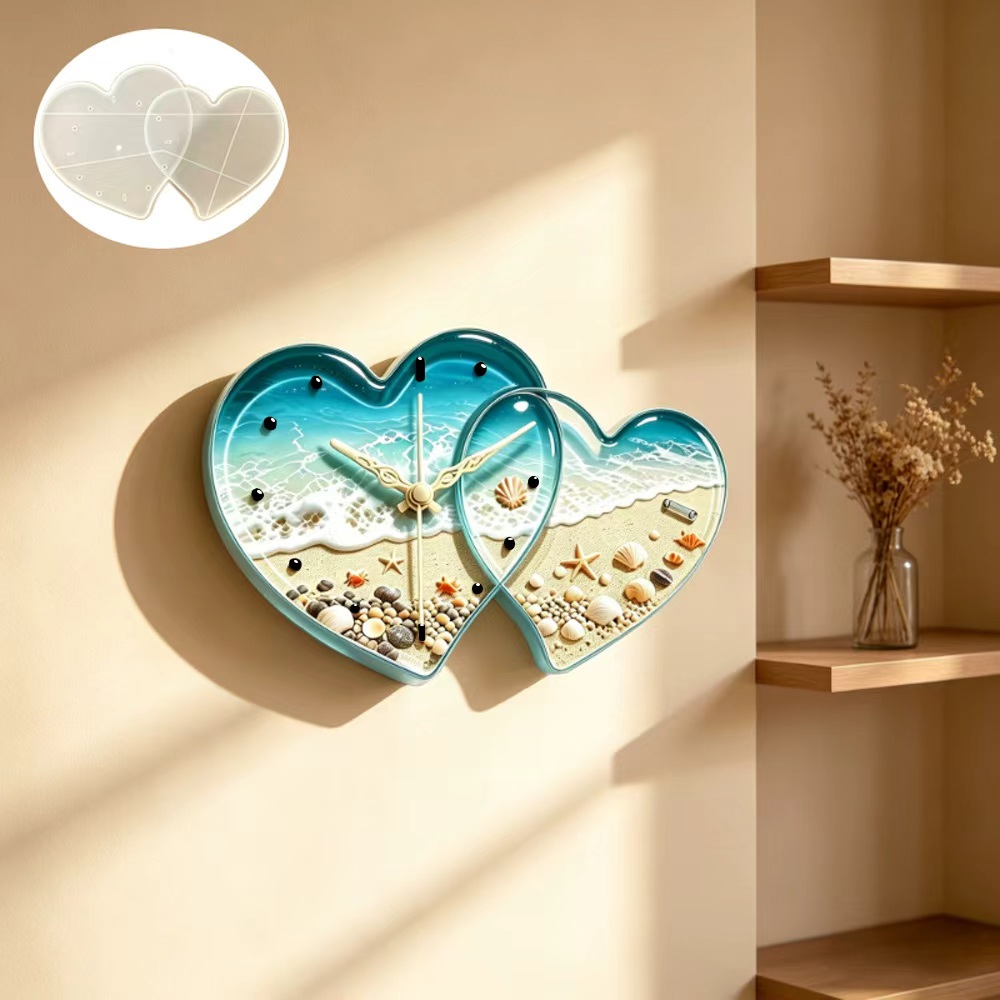 Resin Art Mould - Форма для часов в форме сердца