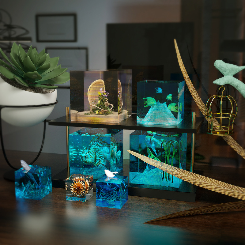 3D куб УФ-формы из смолы DIY ю – обзор и цена Resin Art Cube