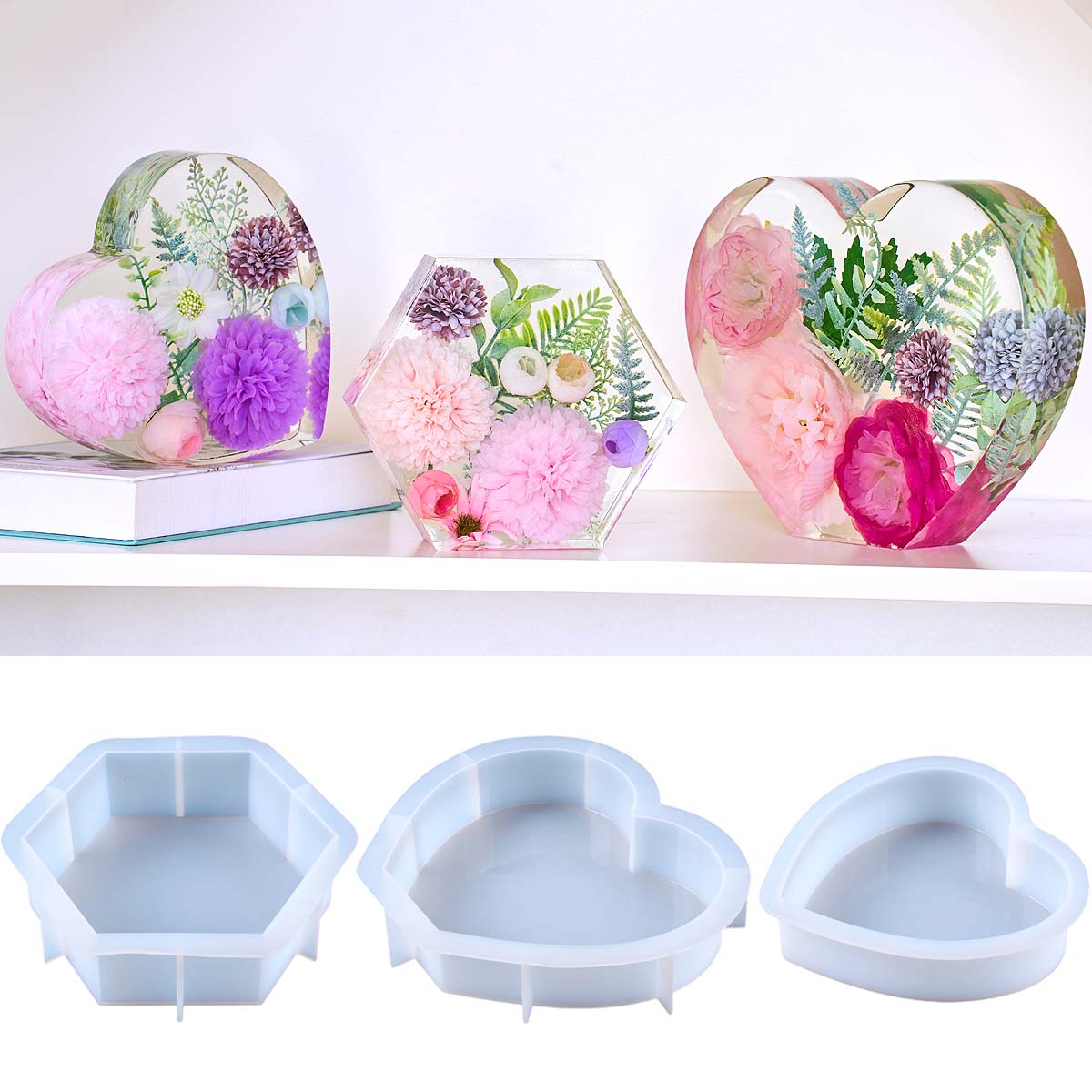 Большая силиконовая форма для  – обзор и цена Resin Art Mould