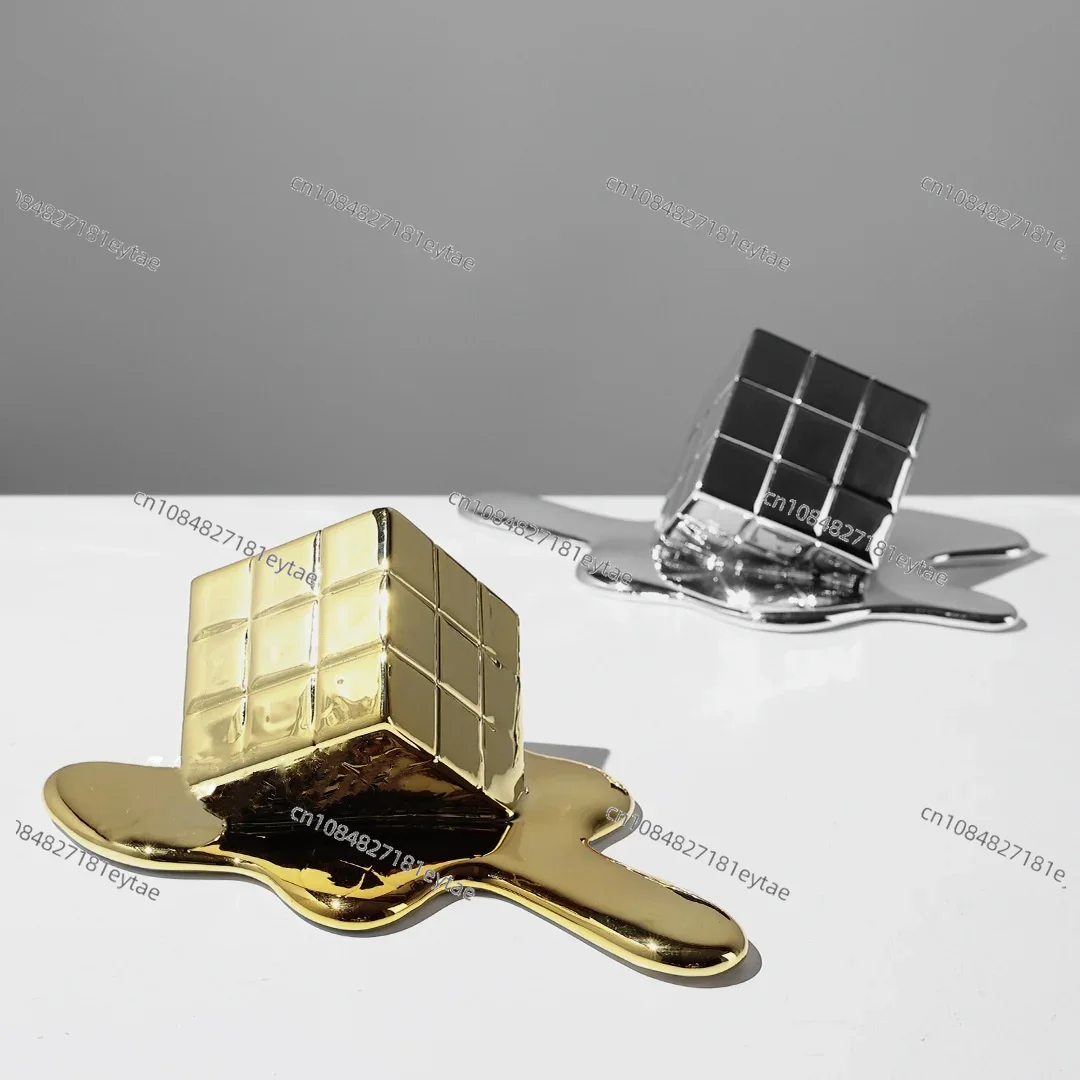 Золотой геометрический куб из  – обзор и цена Resin Art Cube
