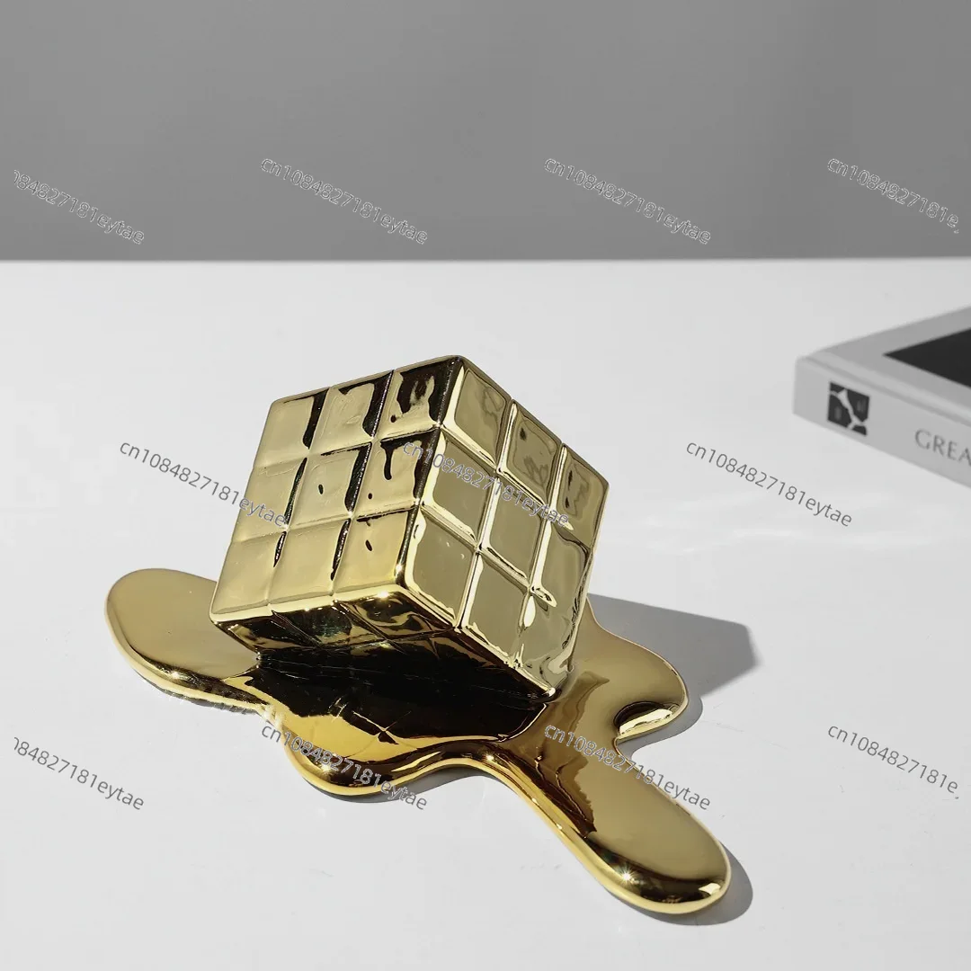 Золотой геометрический куб из  – обзор и цена Resin Art Cube