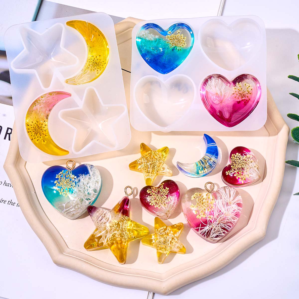 Силиконовая форма для подвесок – обзор и цена Resin Art Mould