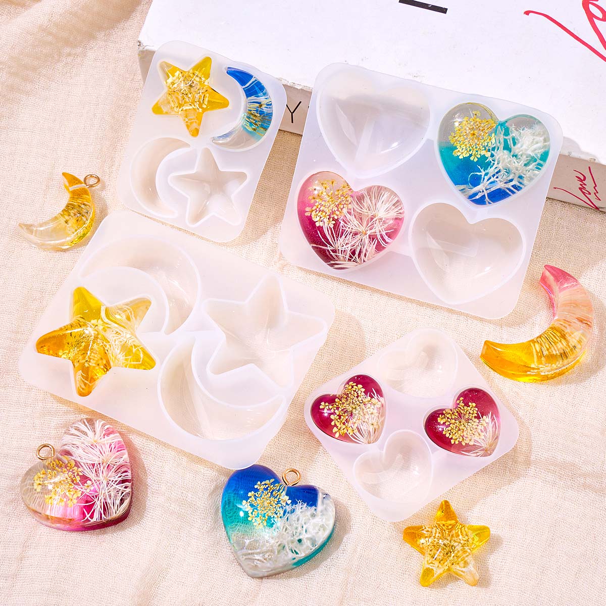 Силиконовая форма для подвесок – обзор и цена Resin Art Mould