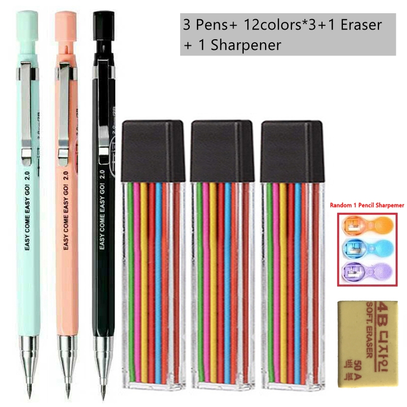 Набор механических карандашей  – обзор и цена Staedtler Pencil Lumocolor