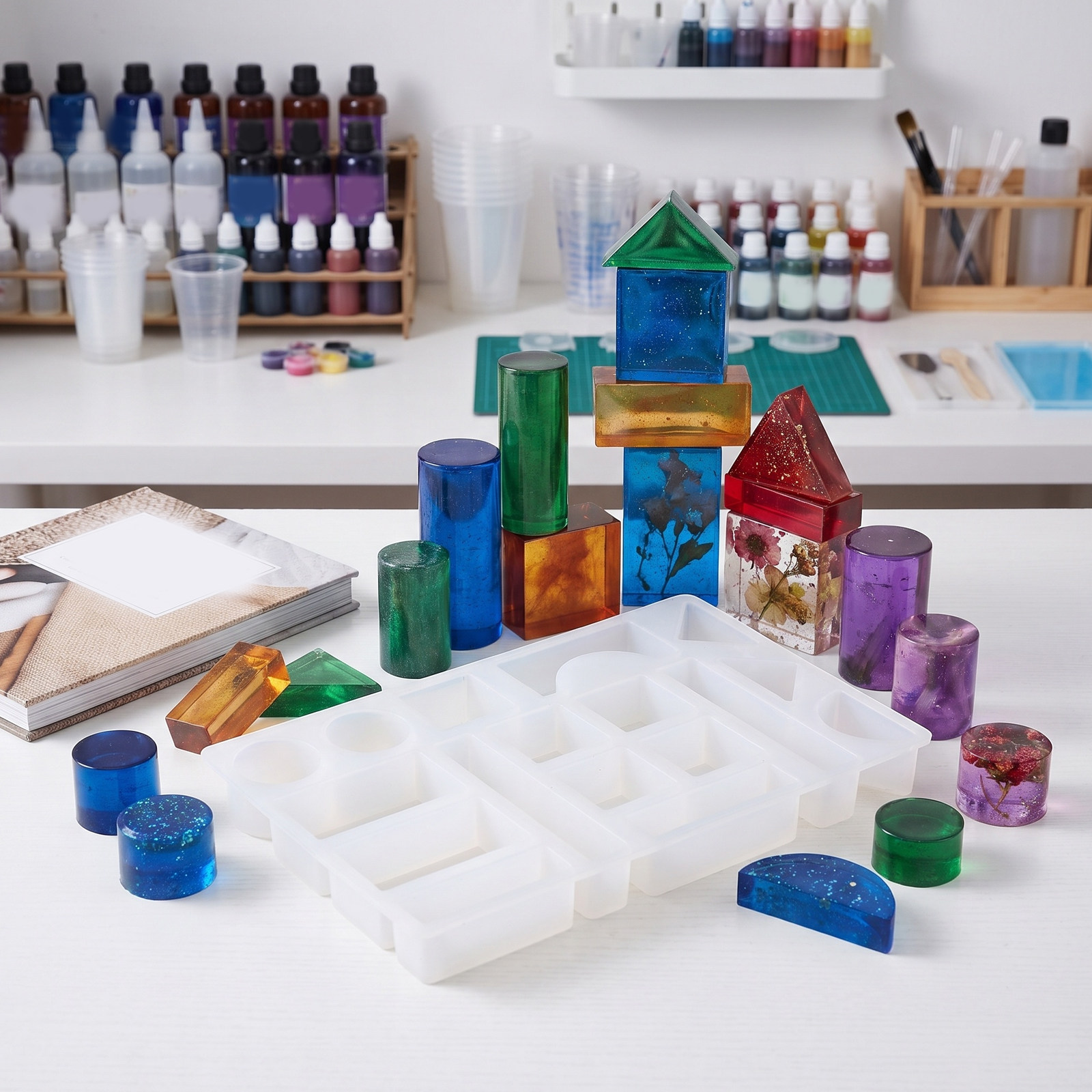 Форма для кирпичиков из эпокси – обзор и цена Resin Art Cube