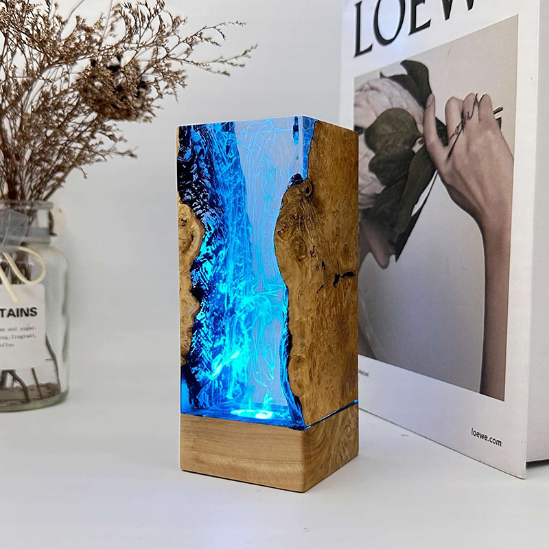 Настольная лампа из смолы с по – обзор и цена Resin Art Table