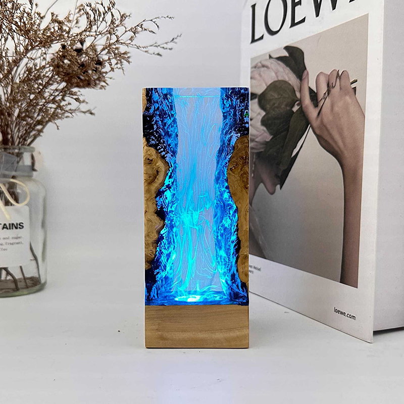 Настольная лампа из смолы с по – обзор и цена Resin Art Table