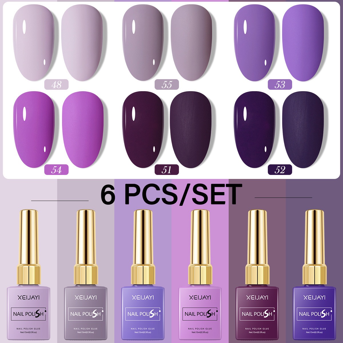 6 шт./компл. 15 мл гель-лак дл – обзор и цена Resin Art Purple