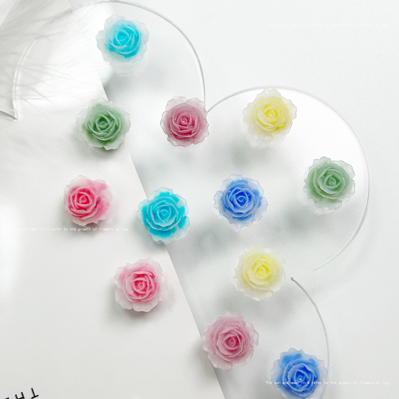 10 шт. изысканные подвески из  – обзор и цена Resin Art Rose Petals