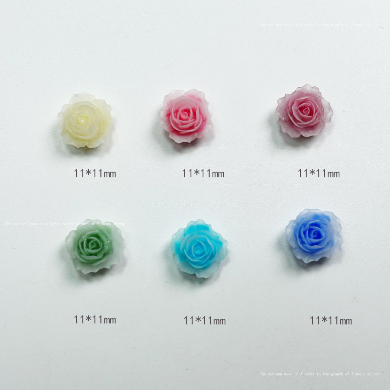 10 шт. изысканные подвески из  – обзор и цена Resin Art Rose Petals