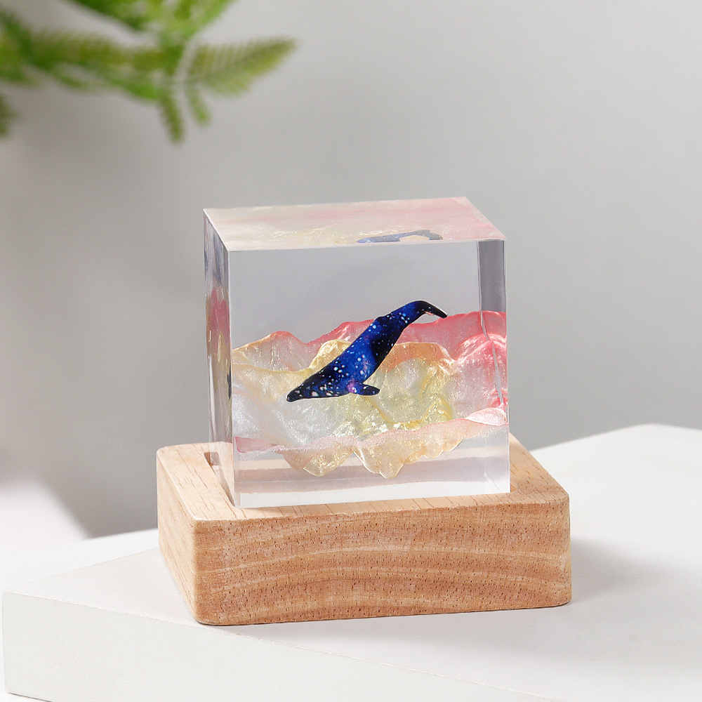 5 см куб-организм, настольный  – обзор и цена Resin Art Cube
