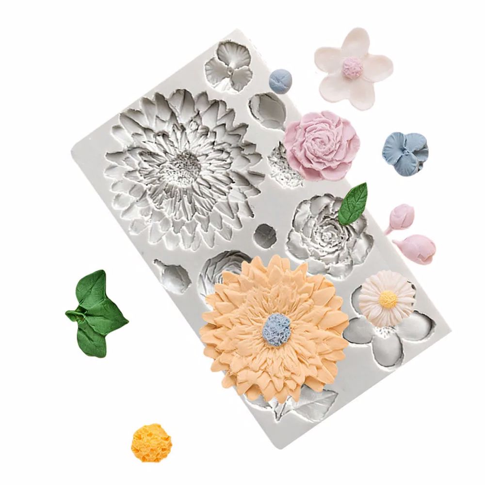 Лепестки подсолнечника и листь – обзор и цена Resin Art Rose Petals