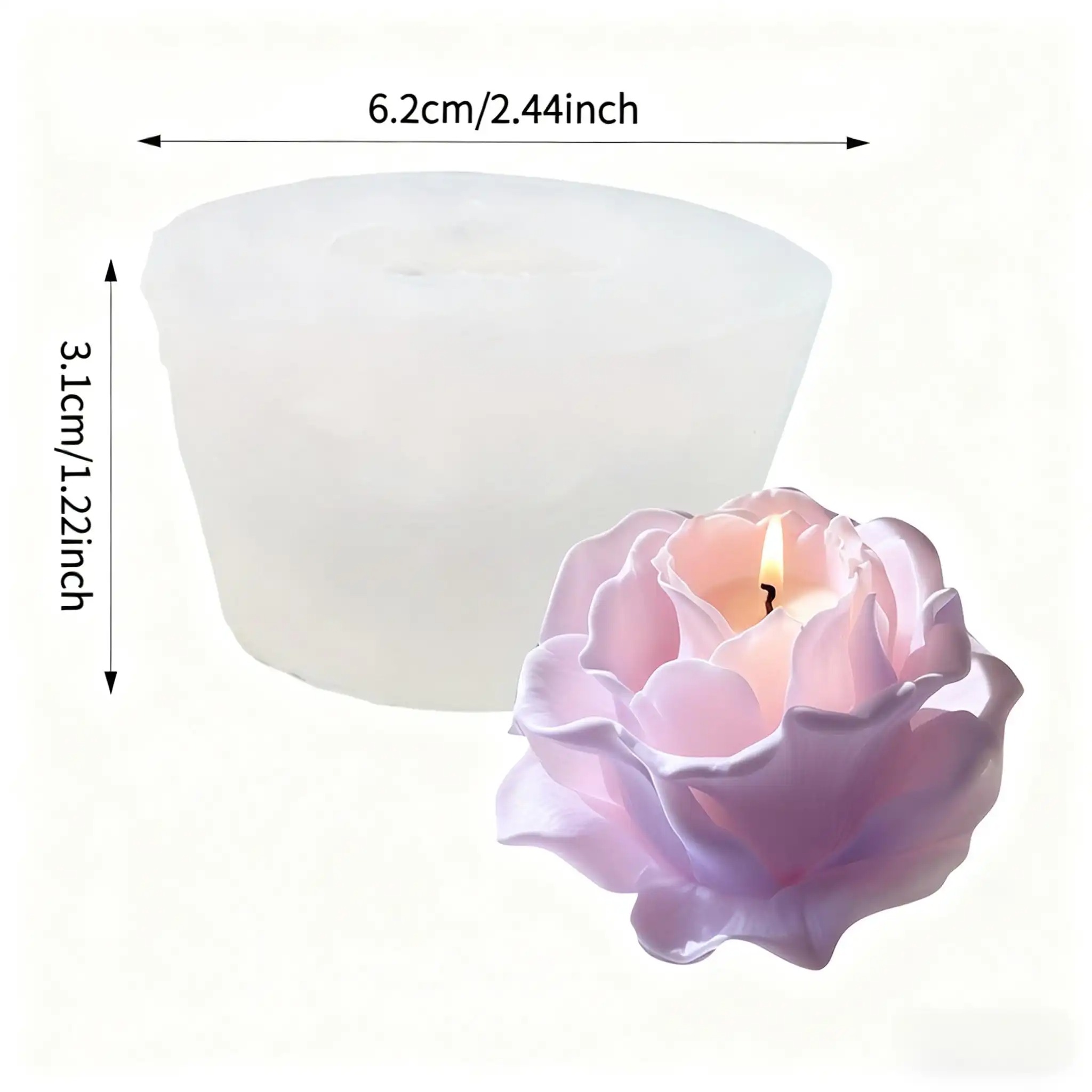 Силиконовая форма для 3D-цвето – обзор и цена Resin Art Rose Petals