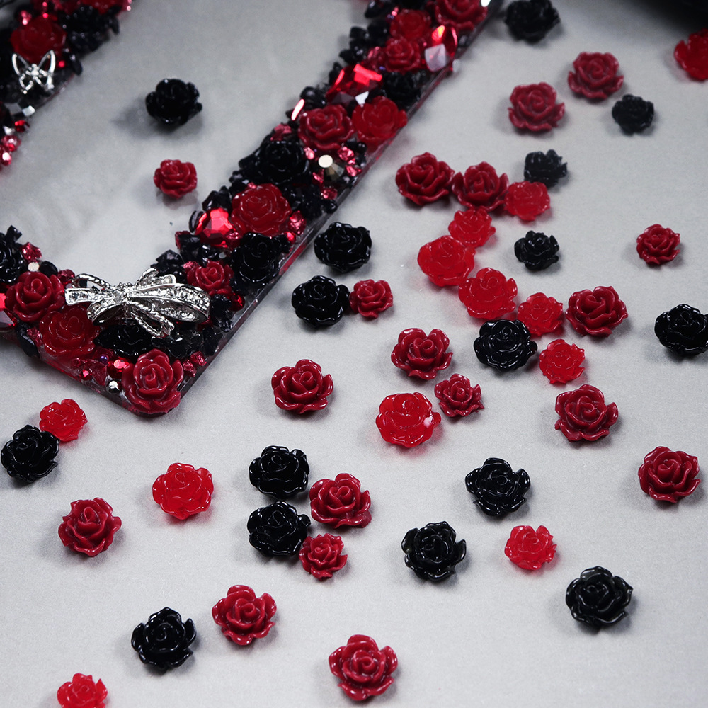 100 шт. красных и черных цвето – обзор и цена Resin Art Rose Petals