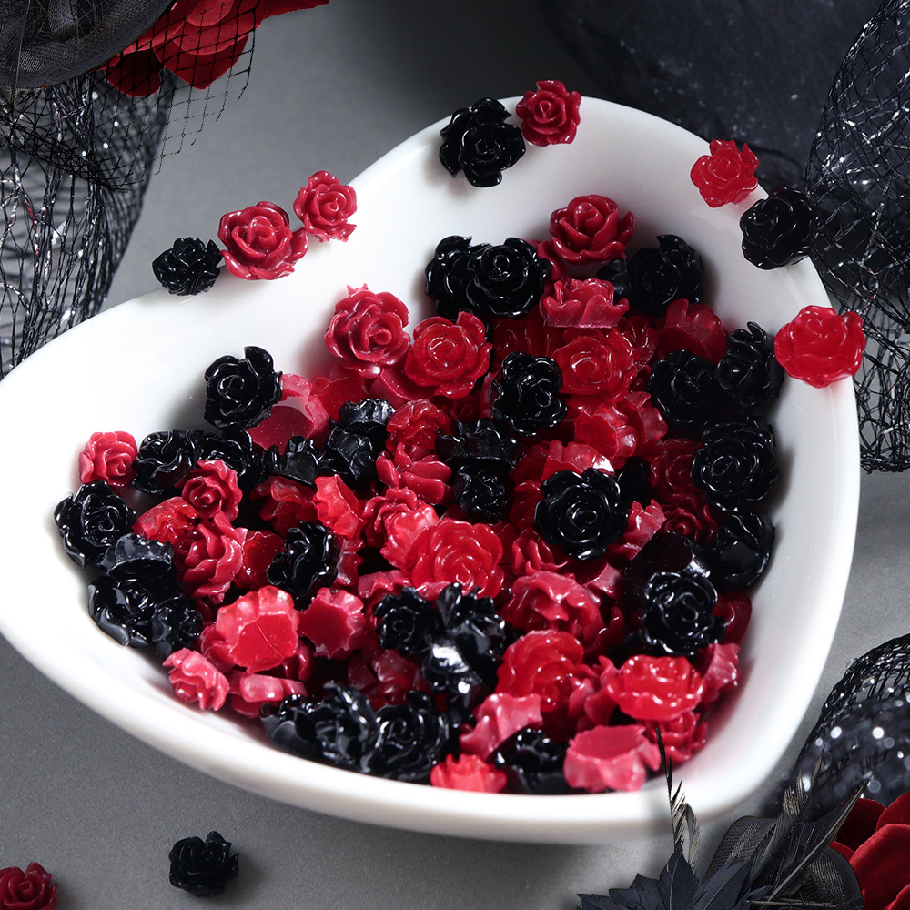 100 шт. красных и черных цвето – обзор и цена Resin Art Rose Petals
